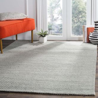 Safavieh Natura Hand Made Area rug, Grey Solid / Tonal Style Non-Shedding