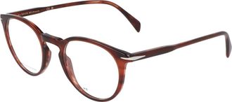 Eyewear by David Beckham Retrostijl Bril DB 1139 - unisex - Brillen - Bruin - 49 MM - Accessoires