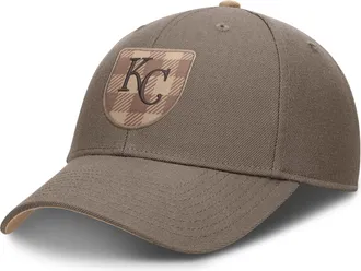 Nike Kansas City Royals Statement Nike Mens Dri-FIT MLB Adjustable Hat in Brown | NB410IE1ROY-W1X
