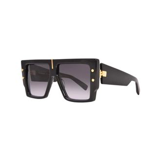 Balmain Sunglasses, female, Black, Size: ONE SIZE Acetate Frame Square Sunglasses