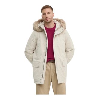 Geox Sandford Parka - Heren - Mantels - Beige - Maat: 2XL Leer