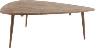 Maisons du monde Mesa de centro vintage de madera maciza de palo rosa, L.105