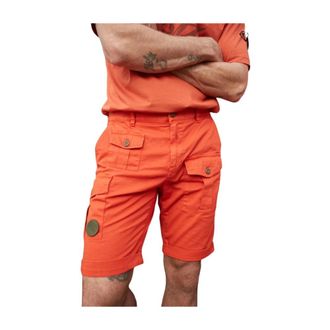 Mason's Korte Broeken, Heren, Oranje, XL, Katoen, Cargo Bermuda Shorts in Carrot Fit