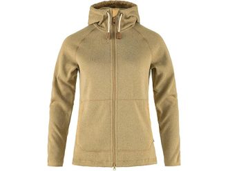 Fjällräven Ovik Fleece Hoodie Womens Sweatshirt Dune Beige : LG, Cotton/Fleece/Polyester