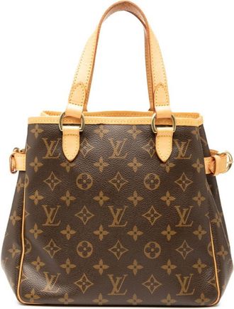 Louis Vuitton Brown Pvc Leather Handbag Tote Bag (Pre-Owned)