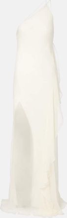 The Sei Abito lungo monospalla in seta