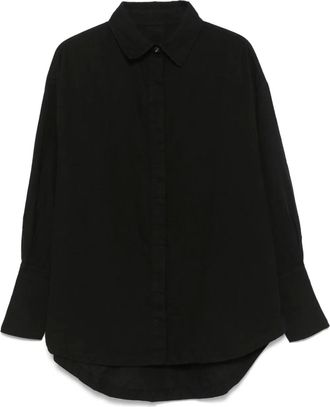 Thom Krom Camicia con trama armatura - Nero