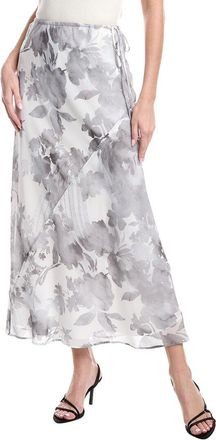 1.State Drawstring Column Midi Skirt