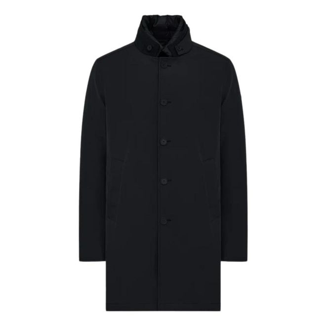 Hombre, Abrigos, Negro, Talla: L