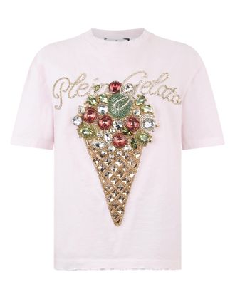 Philipp Plein Washed Man Fit T-Shirt Gelato