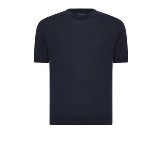 Tagliatore T-Shirts, male, Blue, Size: M Josh T-shirt