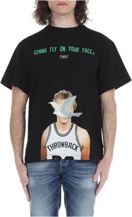 Throwback T-Shirts - Heren - T-shirts - Zwart - M - Katoen - Tops