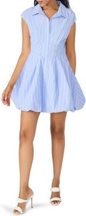 Steve Madden Arielle Bubble Hem Minidress in Soft Blue at Nordstrom Rack, Size 12