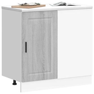 Berkfield Home Kitchen Base Cabinet Porto Grey Sonoma Engineered Wood