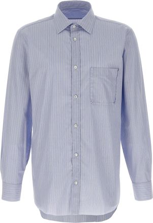 Maison Margiela Striped Shirt Camicie Celeste-Uomo