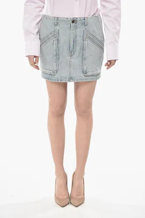 Amiri Minigonna Multitasca in Denim Amiri