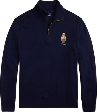 Polo Ralph Lauren Maglione con logo ricamato - Blu