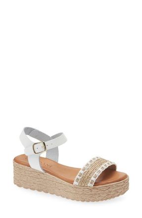 Cordani Bryce Platform Sandal in White at Nordstrom, Size 5.5Us