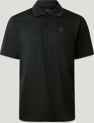 Belstaff Polo Steel Uomo Jersey Di Cotone Nero 2xl