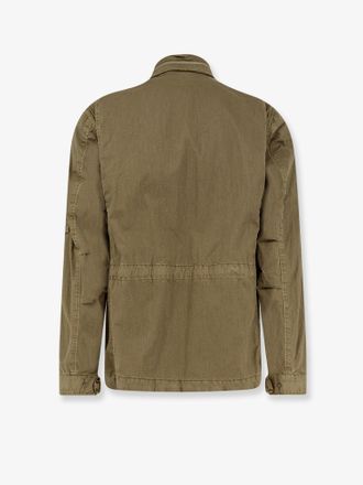 C.P. Company Mens Cotton Blend Sahariana Jacket Green