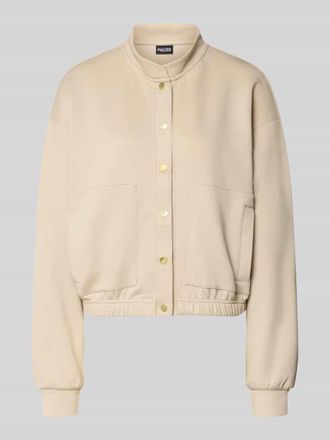 Pieces Regular Fit Bomberjacke mit Viskose-Anteil Modell TALIA in Beige, Gr&ouml;&szlig;e XL