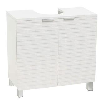 Wadiga Mueble bajo lavabo de pedestal blanco de 60 cm