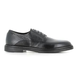 Alexander Hotto Schoenen, Heren, Zwart, 45 EU, Leer, Martellato Derby