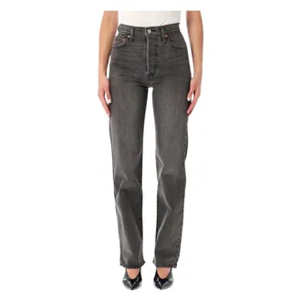 Levi's Dames, Jeans, Zwart, Maat: W25 Katoen