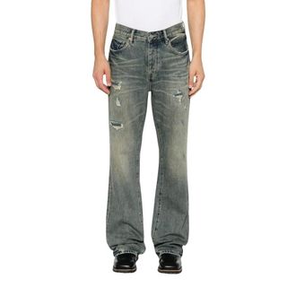 Purple Jeans, Heren, Blauw, W31, Katoen, P026 Double Carpenter Bootcut Jeans