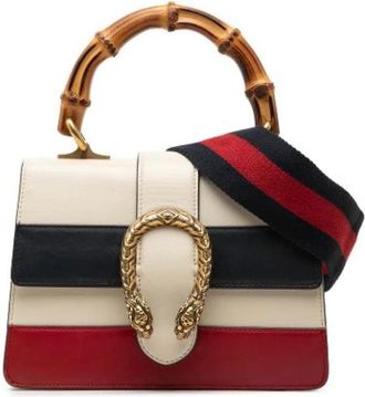Gucci Pre-owned Leather gucci-bags - Dames - Vintage Handtas - Veelkleurig - ONE Size - Vintage