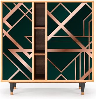 StoryZ Aparador verde 3 puertas L 94 cm