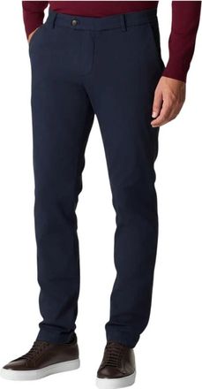 Brooks Brothers Slim Fit Geweven Stretch Katoenen Chinos - Heren - Chinos - Blauw - W34 - Katoen - Broeken