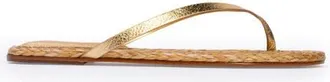 Black Suede Studio Alaya Sandal in Gold Leather/raffia at Nordstrom, Size 39.5