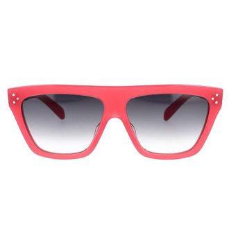 Celine CL40256I66B Square Full Rim Sunglasses - Red