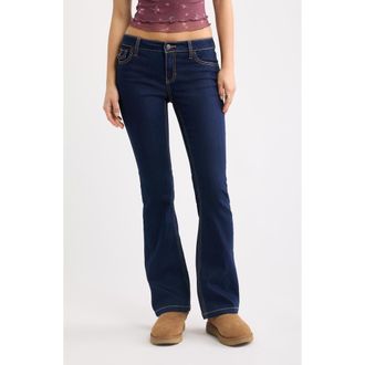 BP. Embroidered Bootcut Jeans in Highland Wash at Nordstrom, Size 29