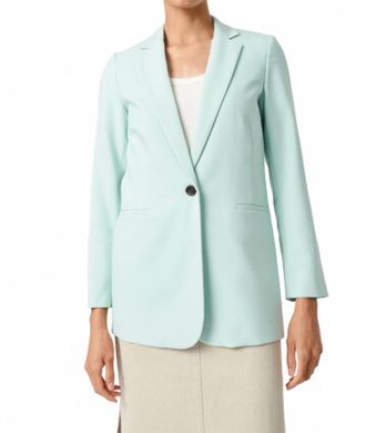 Soaked In Luxury Corinne Notch Lapel Regular Fit Blazer In Green