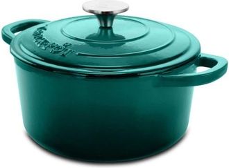 Crock-pot 3 Quart Enameled Cast Iron Casserole with Lid in Blue at Nordstrom