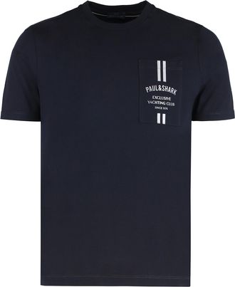 Paul & Shark Cotton Crew-neck T-shirt