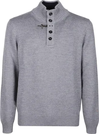 Fay Virgin Wool Ribbed Turtleneck Sweater