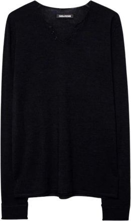Zadig&Voltaire Maglia Monastir - - Knitwear - Uomo - Blu - M