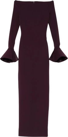 Solace London Anica maxi-jurk - Paars