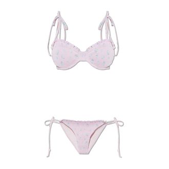 LoveShackFancy Bikinis, female, Pink, Size: M Two-piece Swimsuit Quinley