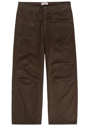 Entire studios Barren Wide-leg Denim Cargo Trousers - Brown - XL
