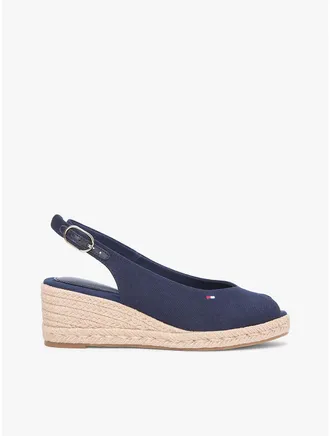 Tommy Hilfiger Womens Slingback Wedge Espadrille Sandal - Blue - US 6.5 / EU 37