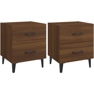 vidaXL Comodini 2 pz in Rovere Marrone 40x35x47,5 cm - Vidaxl