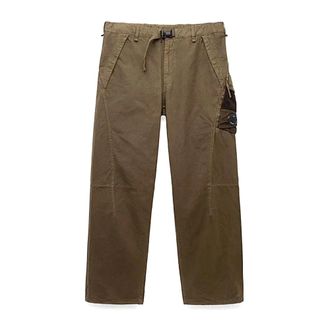 C.P. Company Straight Trousers, male, Green, Size: 2XL Stylish Pants for Men