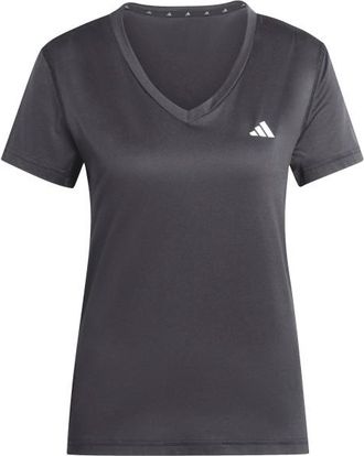 adidas Workout Essentials V-Neck T-Shirt Funktionsshirt f&uuml;r Damen | grau