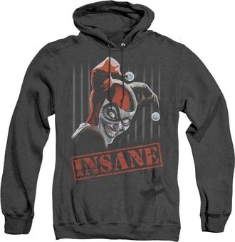 Gildan Batman Insane Adult Heather Hoodie / Hooded Sweatshirt