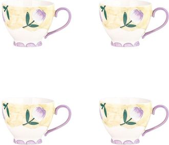 10 Strawberry Street Set Of 4 Petaluxe Mugs