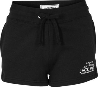Jack Wills Dames-sweatshorts met logo (Zwart)